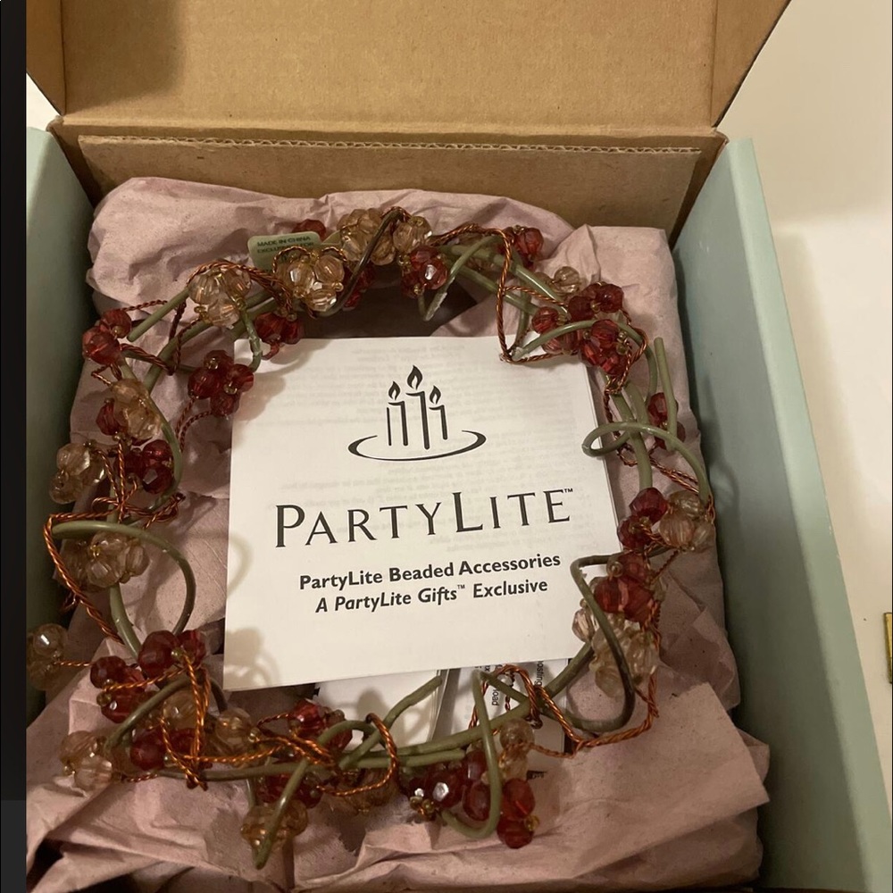 PartyLite Moroccan Spice Beaded Candle Ring